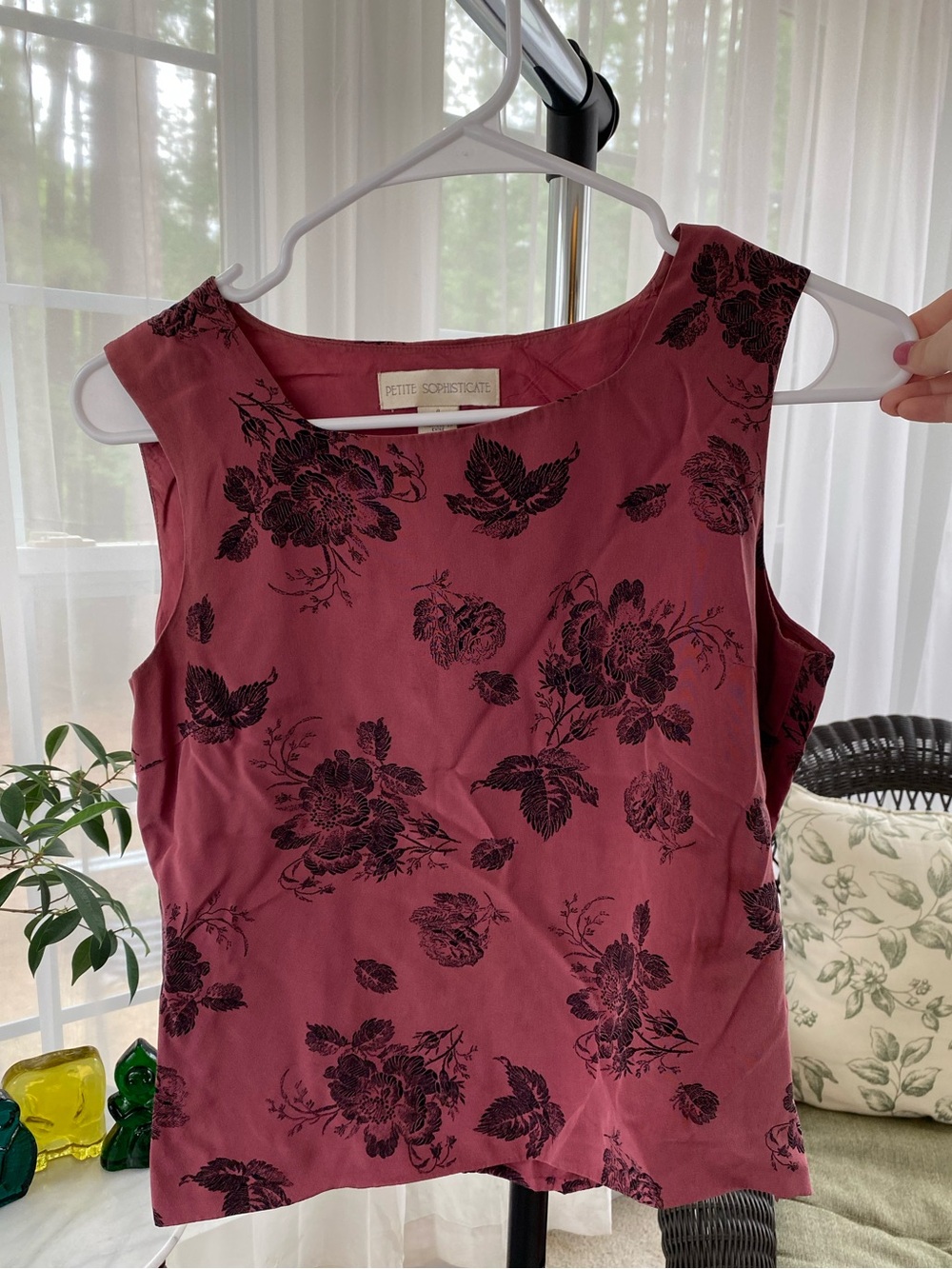 Cropped Floral Blouse